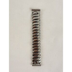 Vintage Stainless Stretch Watch Band 5/8" Expansion Bracelet 1950s Style